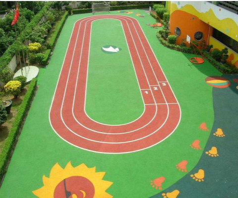 義烏幼兒園塑膠跑道