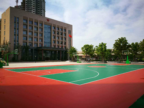 崇明丙烯酸籃球場