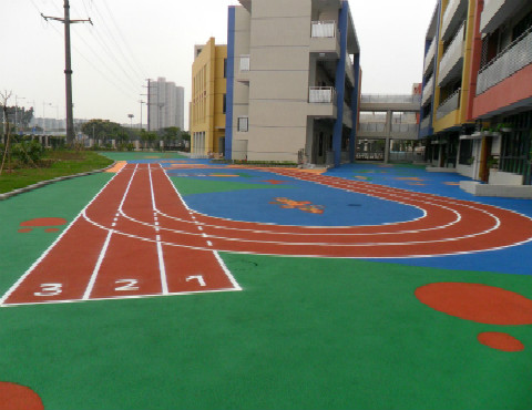 泉山區幼兒園塑膠跑道