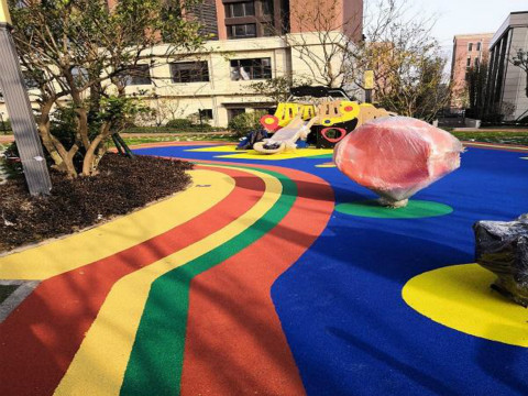 徐匯幼兒園塑膠跑道